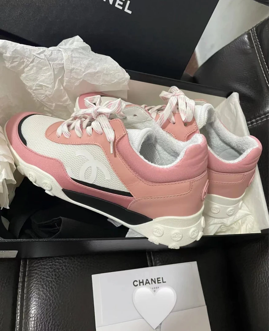 95新 Chanel/香奈儿 粉色运动鞋 38.5码 2957547