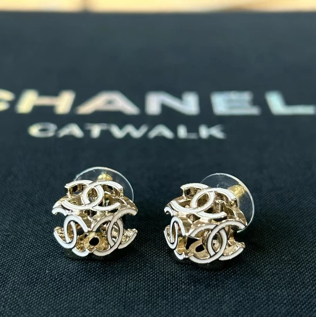 99新 Chanel/香奈儿 22A 珐琅骰子耳钉 10997916