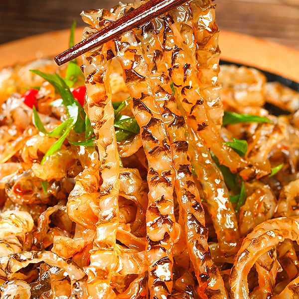 阿具鱼皮丝 自然解冻开袋即食 有味道的熟食凉菜小吃