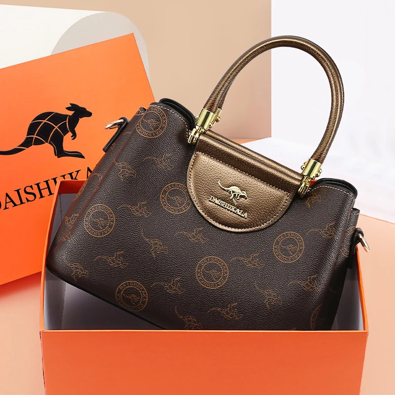 节日礼物2024夏季新款时尚印花包手提单肩斜跨包大容量托特包女