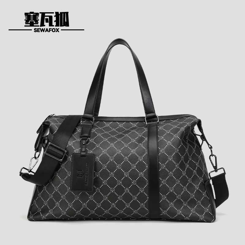 SEWAFOX大容量男士手提旅行包短途旅行袋男款商务出差斜挎行李包
