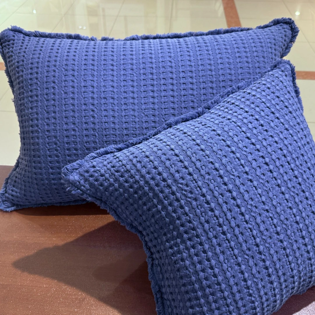 NASA 纳萨系列全棉枕套 提花 纯色 高级感简约风 一对装