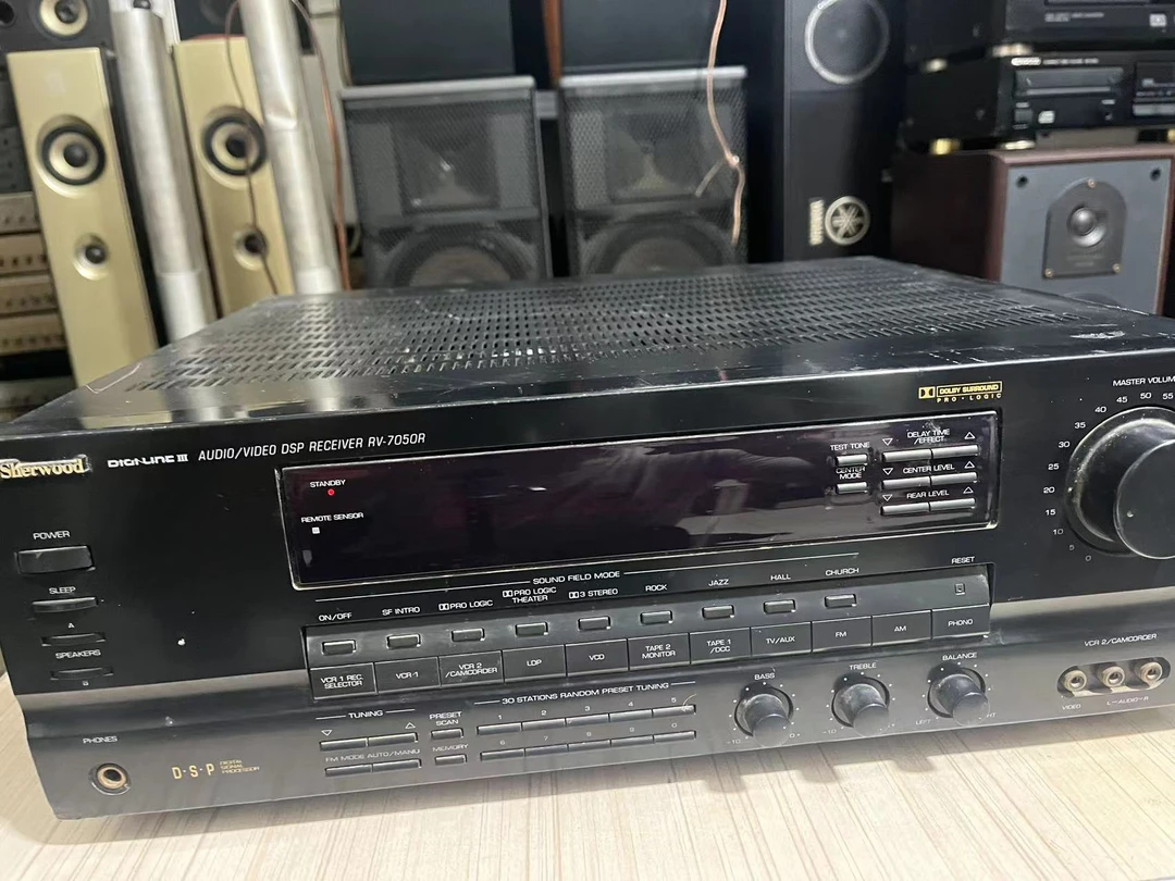 9新 二手 狮龙RV-7050R功放 成色如图 故障机