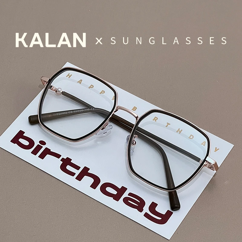 KALAN/卡岚珠珠系列大框显瘦时尚近视眼镜女韩版潮显白防蓝光辐射