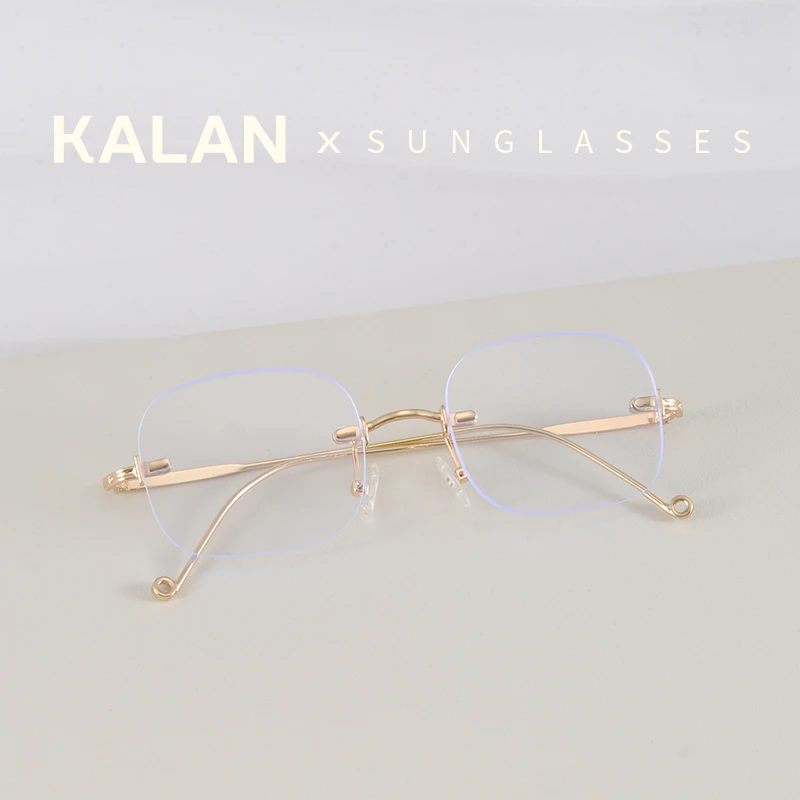 KALAN/卡岚无框女士镜眼镜近视潮流时尚气质百搭超轻散光眼镜韩版