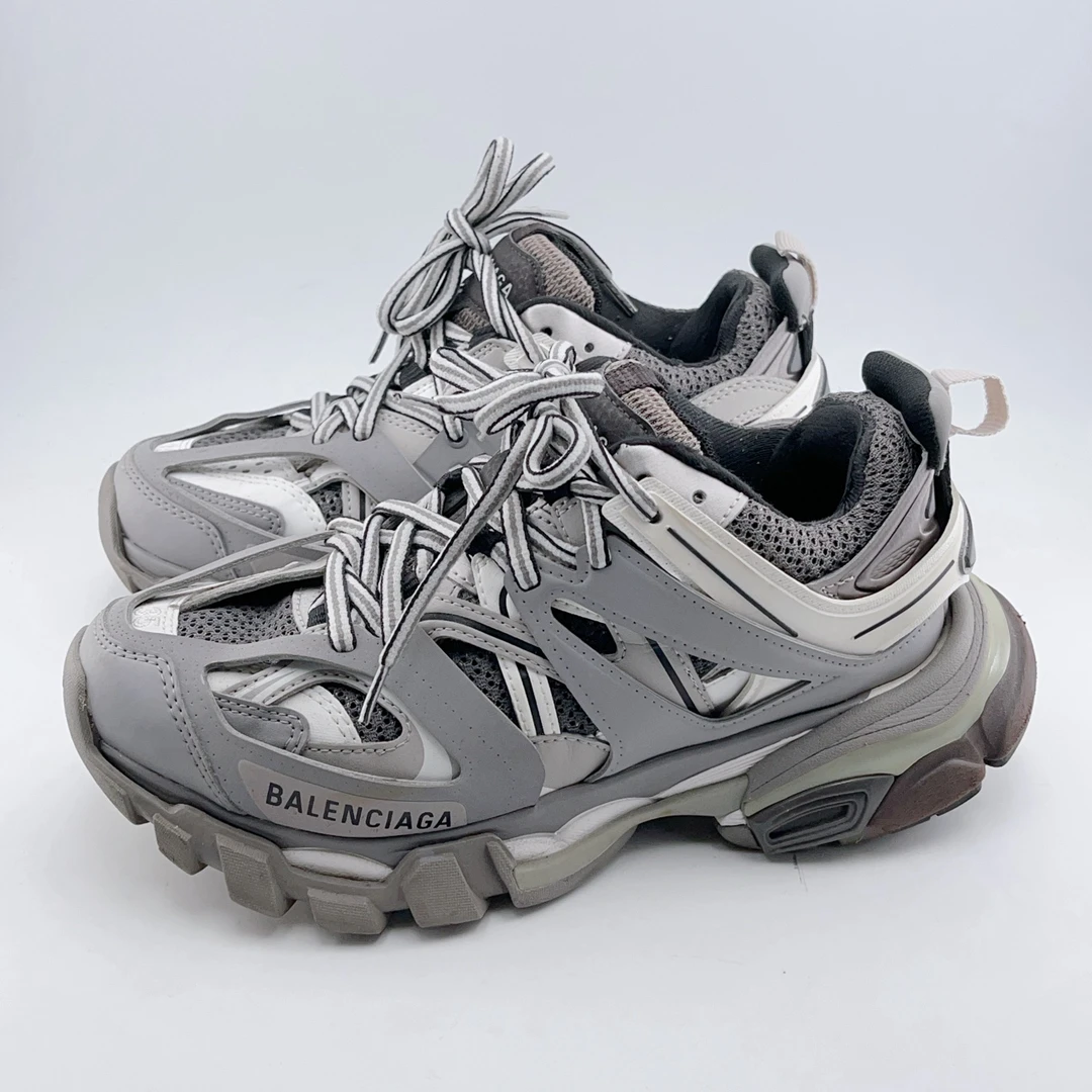 35码/96新/Balenciaga/巴黎世家 灰色厚底增高老爹鞋/mj01769