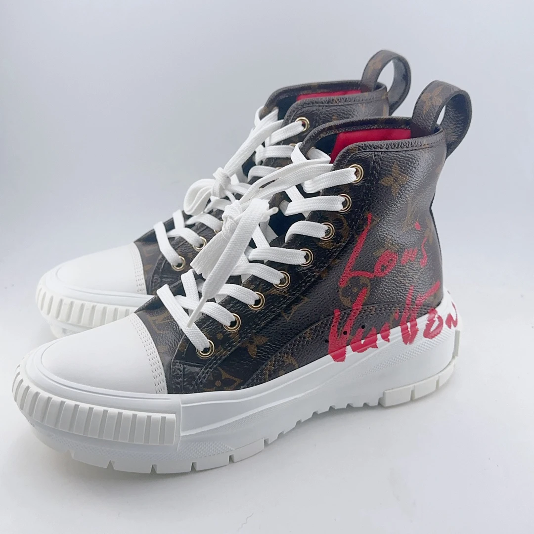 36码/98新/路易威登/lv/情人节限定老花满印squad/mj02189