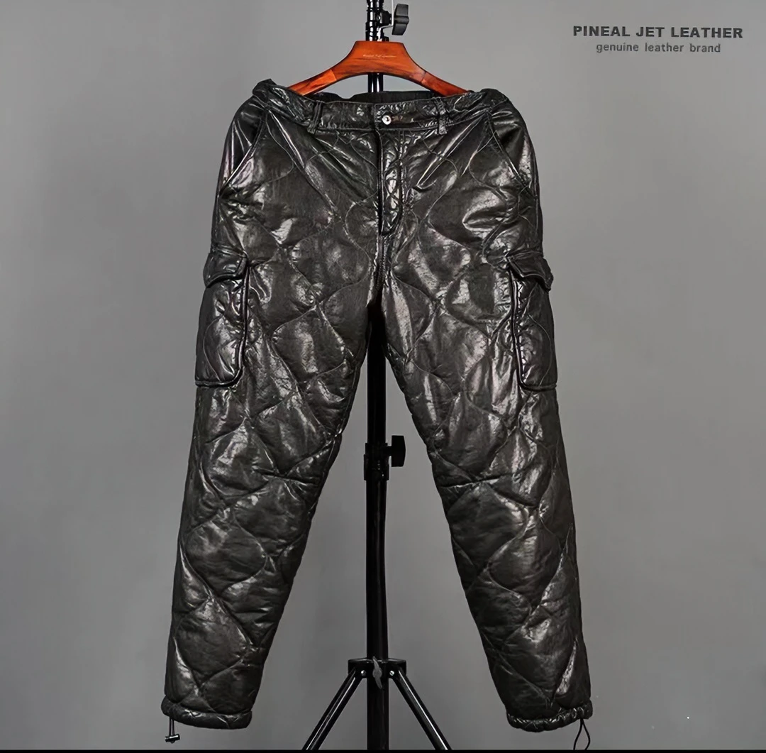 牛皮棉裤.男士加棉宽松工装防风户外不约束时尚外穿加厚牛皮棉裤