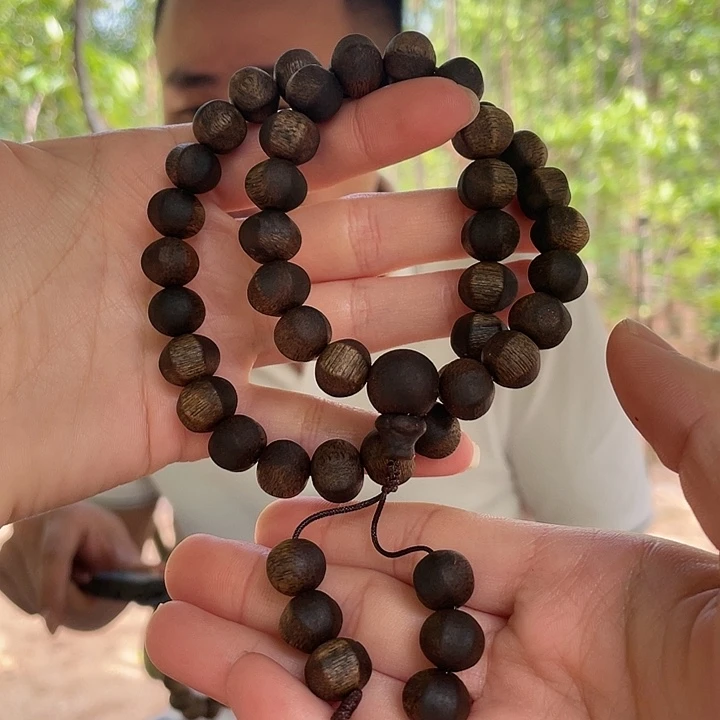 沉香手串张勺子灯笼珠沉水36克+多样性发一