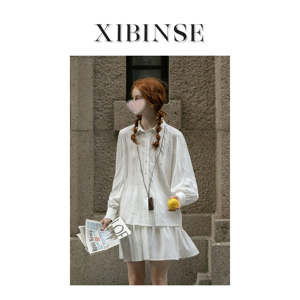 【毕小小】miu家 少女 网感 衬衣套装  秋冬 气质设计师 A114