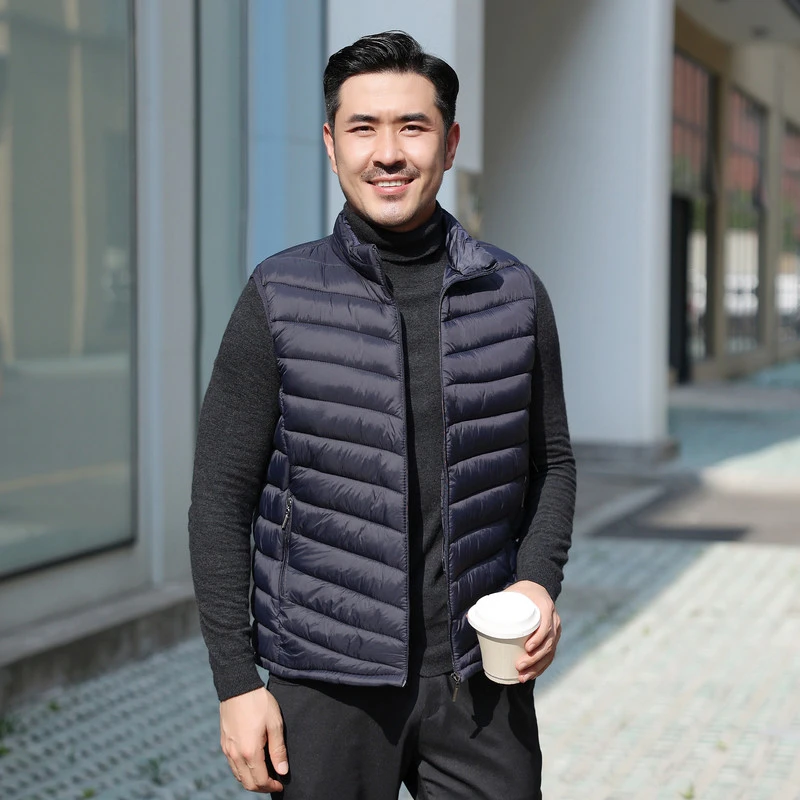 男士棉马甲秋冬季新款中老年宽松休闲百搭反季男坎肩上衣背心内胆