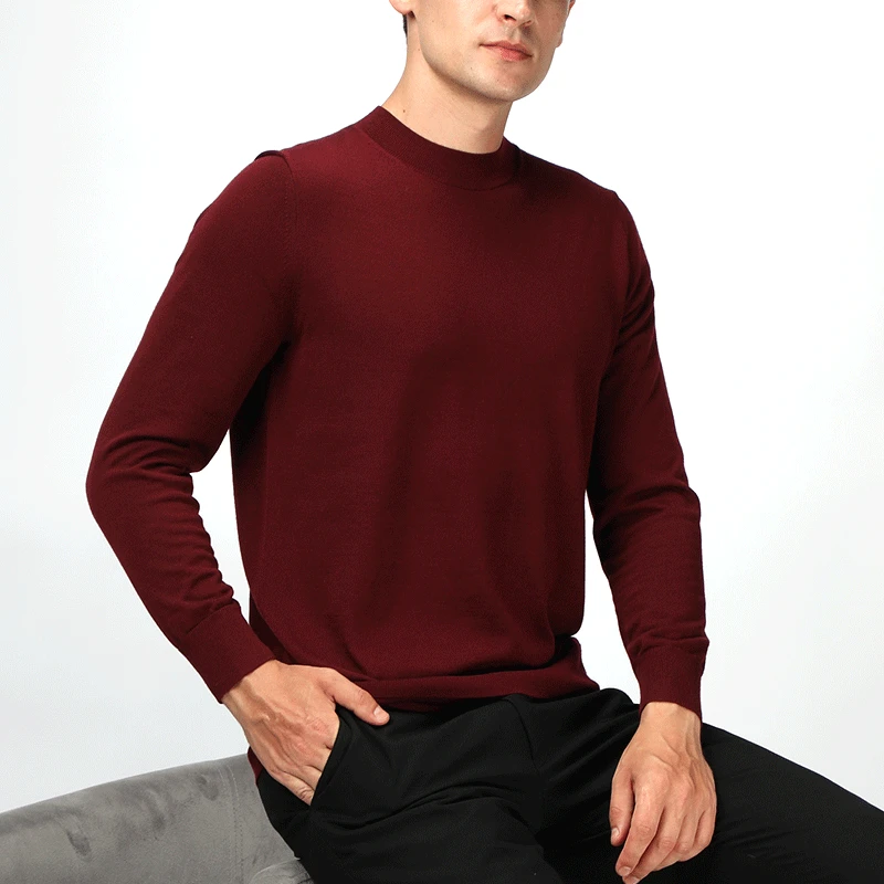 XIANTI/闲提圆领长袖男款针织毛衣 XT-21112601