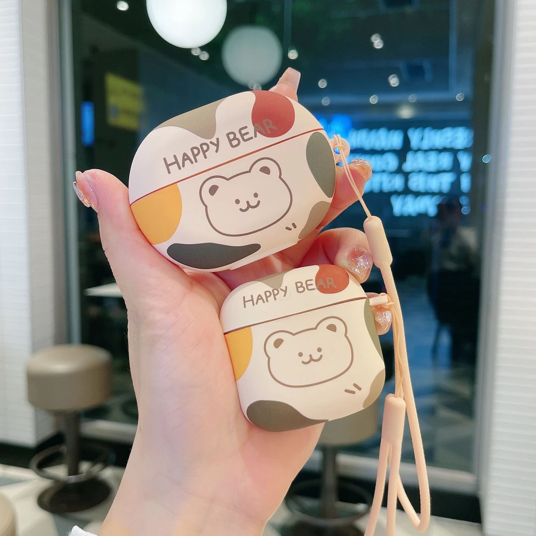 适用华为Freebuds Pro3耳机套创意卡通软壳se2/5史迪仔草莓熊挂绳