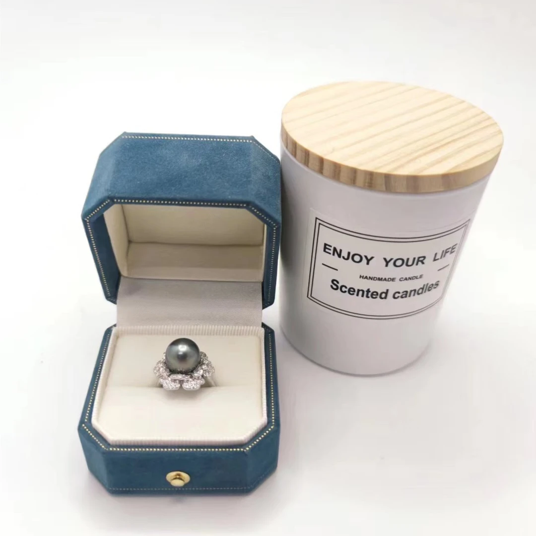 【查差专享】海水大溪地珍珠山茶花戒指  209 花朵形时尚