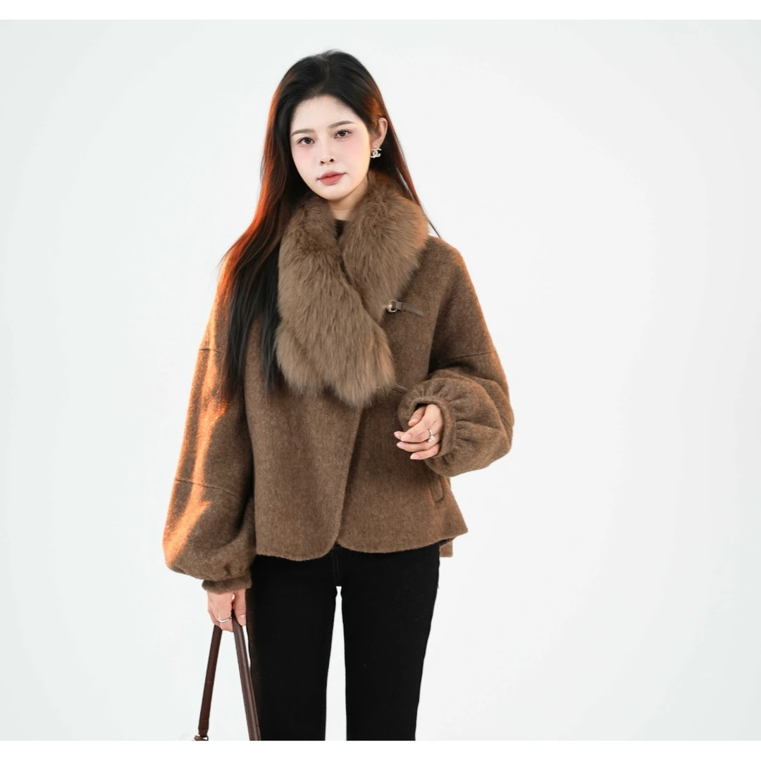 宿慕SUMU 女款外套11-1冬季新款气质时尚休闲百搭外套H12004