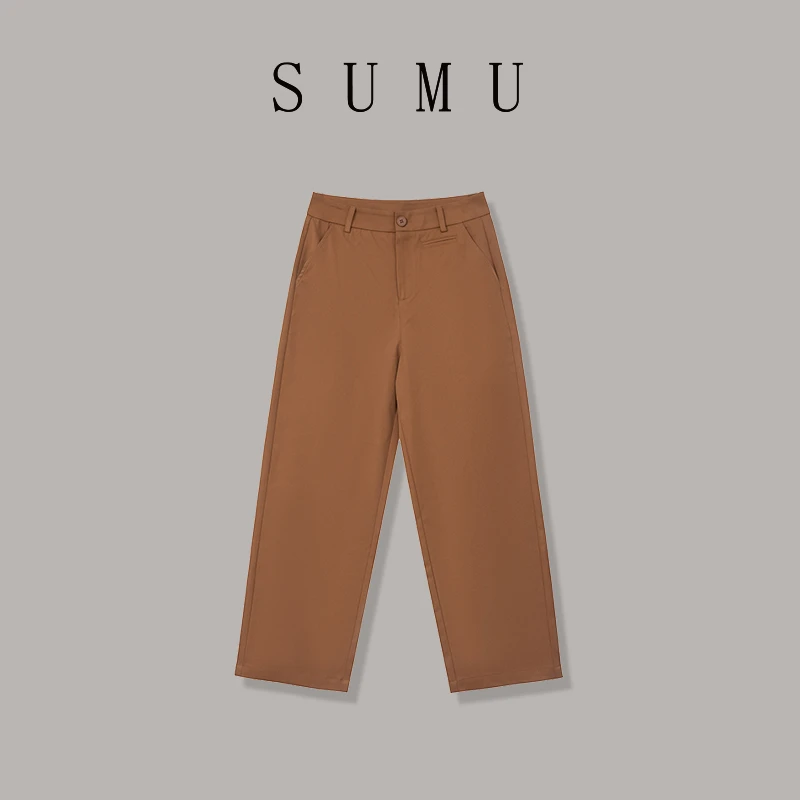 宿慕 SUMU B69003女款九分裤 9-3秋季新款时尚百搭休闲裤1260