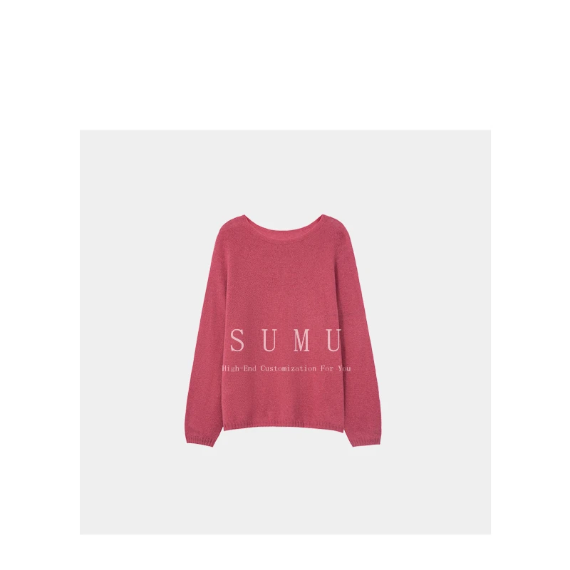 宿慕SUMU 女装针织衫 9-3 夏季2024新款百搭时尚针织长袖6605