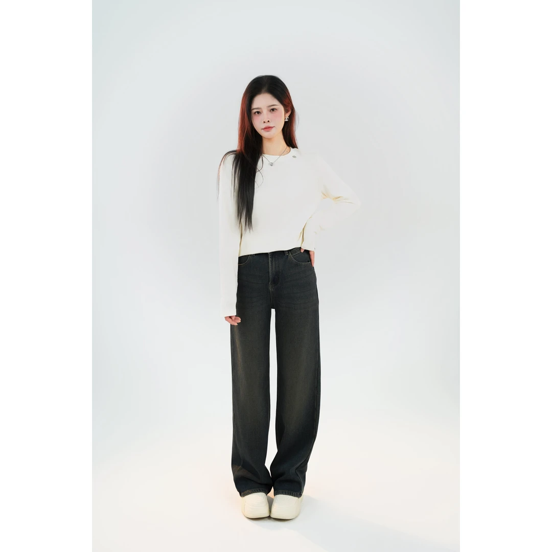 宿慕SUMU 女款加绒上衣 10-29冬季新款时尚加厚打底衫B1901S