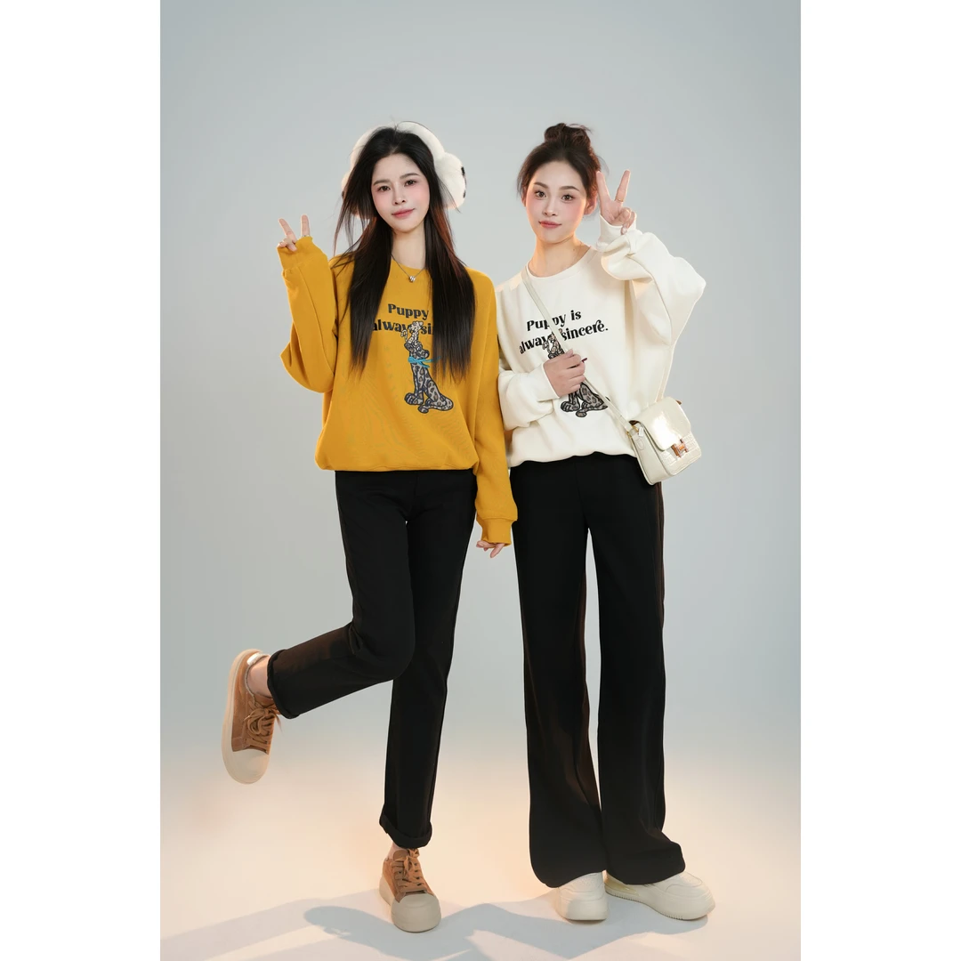 宿慕SUMU 女士卫衣11-9 冬季新款时尚休闲百搭休闲上衣B1903G