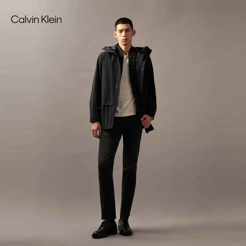 CK Jeans25春夏男士休闲通勤合体弹力混纺洗水牛仔裤J327607