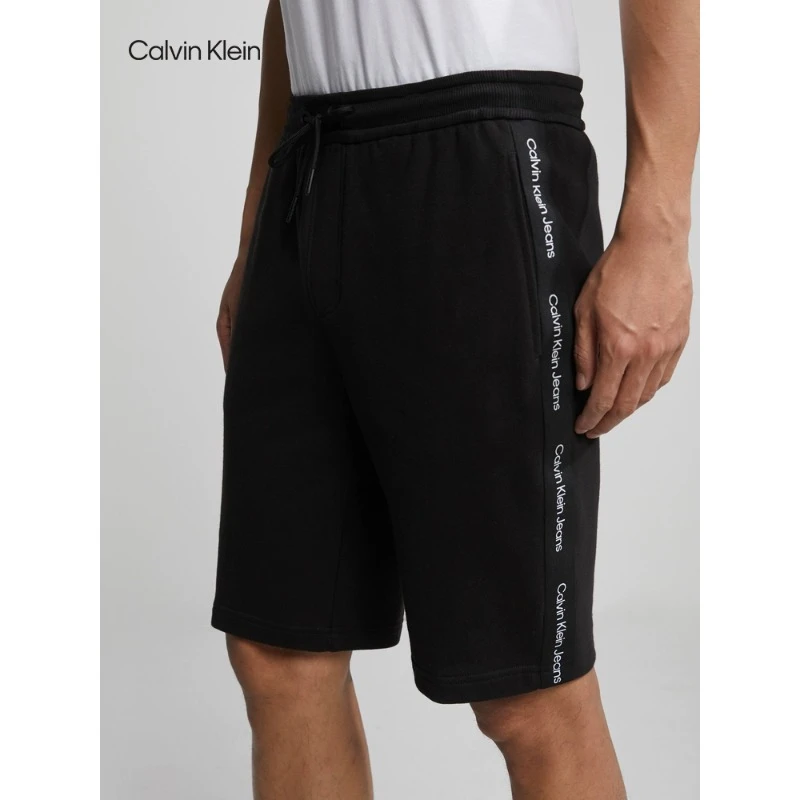 CKJeans夏季户外休闲男士休闲循环提花织带抽绳腰针织短裤ZM02295