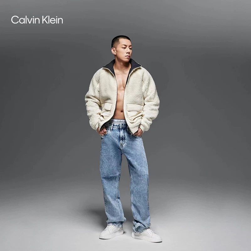 【明星同款】CK Jeans秋冬男印花街头小白鞋篮球运动鞋YM00681
