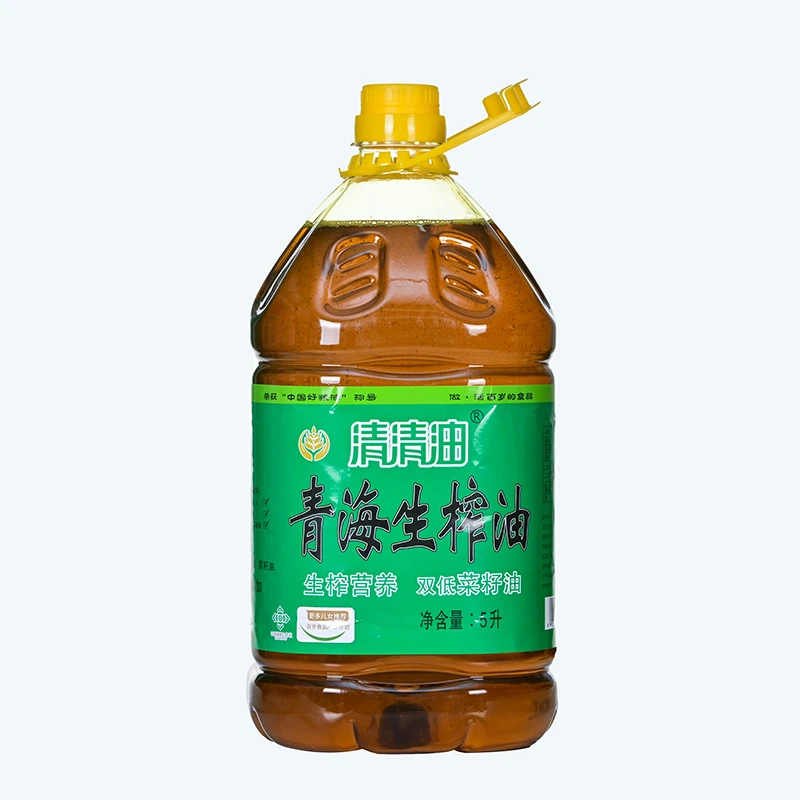 清清油青海冷榨菜籽油5升