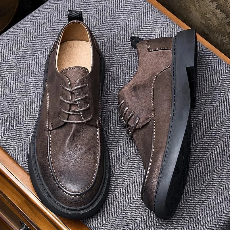 新款软底商务正装英伦皮鞋男休闲鞋舒适百搭潮鞋PB210903 DCB