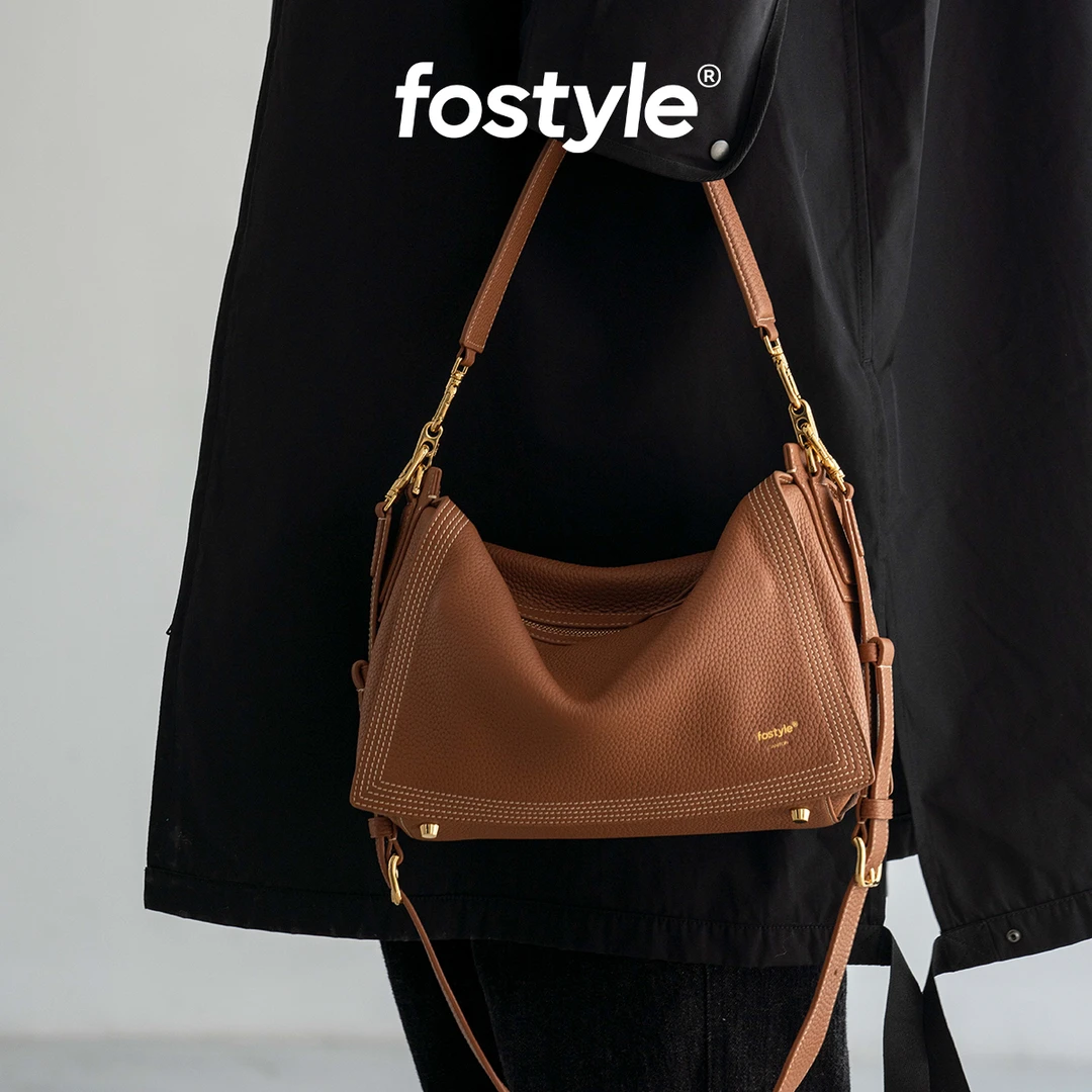 FOSTYLE枕头包2023新款包包女士单肩包通勤斜挎包