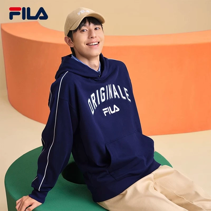 FILA斐乐男装【棉涤毛圈布帽衫】潮流张艺兴同款上衣F11M349201F