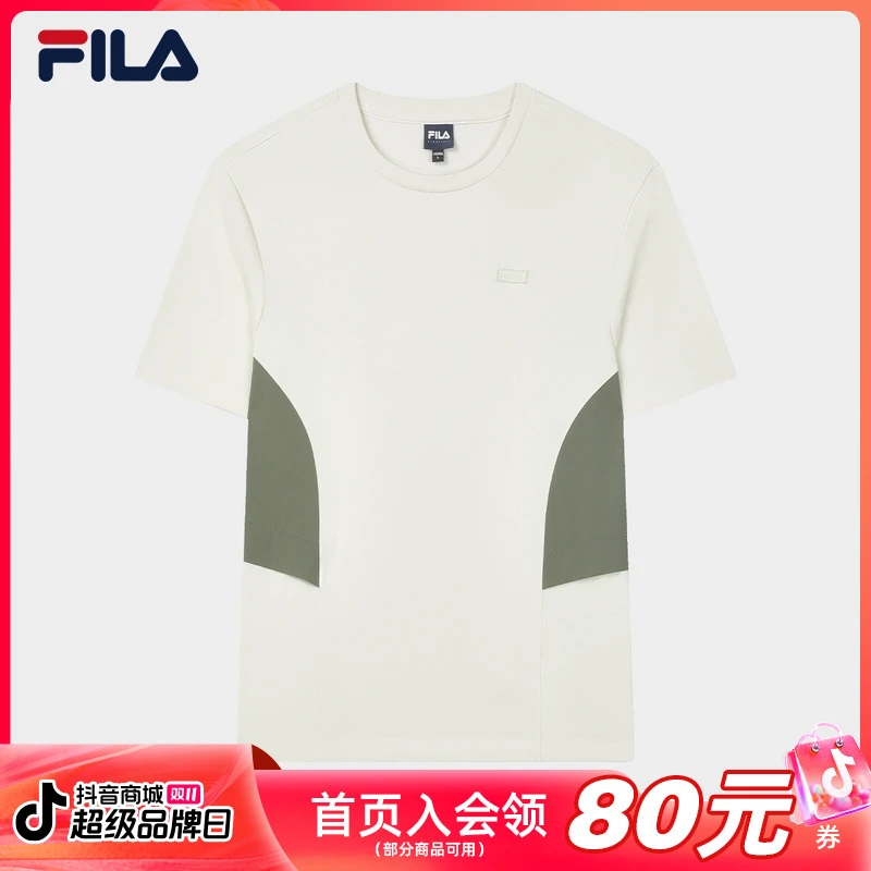 FILA斐乐男装2024夏季新款时尚休闲运动宽松短袖T恤F71M429102F