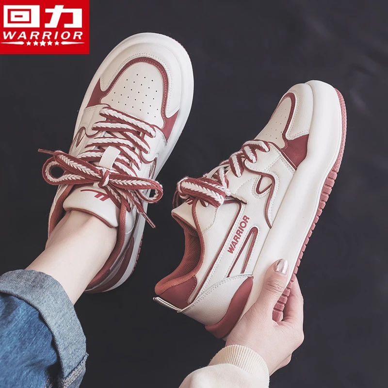 Warrior/回力女鞋小白鞋2025秋季新款爆款潮鞋子厚底增高休闲板鞋