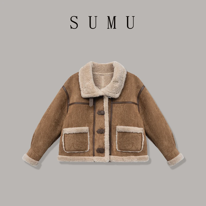 宿慕SUMU 女款外套 10-10 秋冬2024新款时尚百搭休闲外套H04001