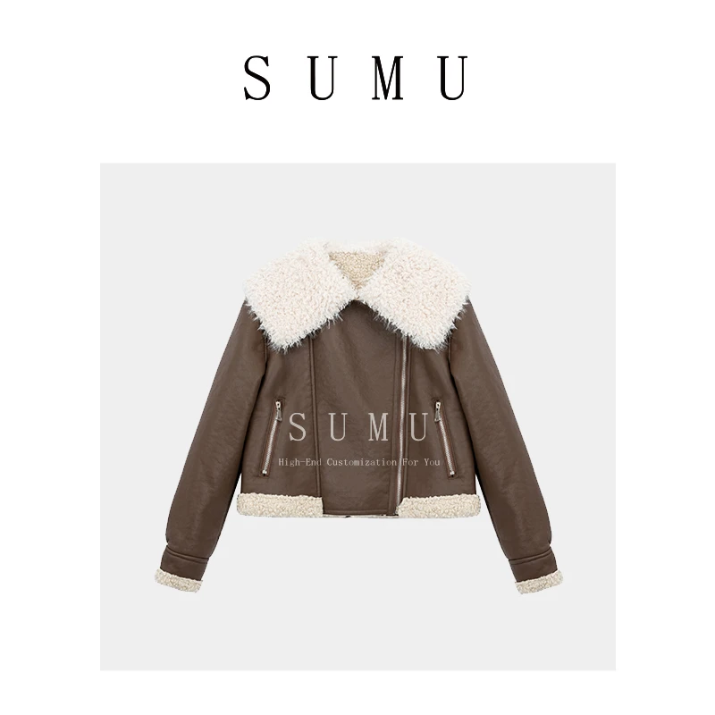 宿慕SUMU 女款厚外套1 冬季2024新款简约时尚加厚上衣697