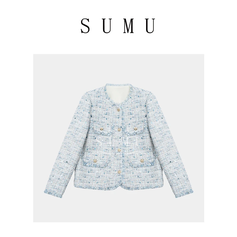 宿慕女装外套春夏2024新款百搭休闲小香风小个子时尚外套98368