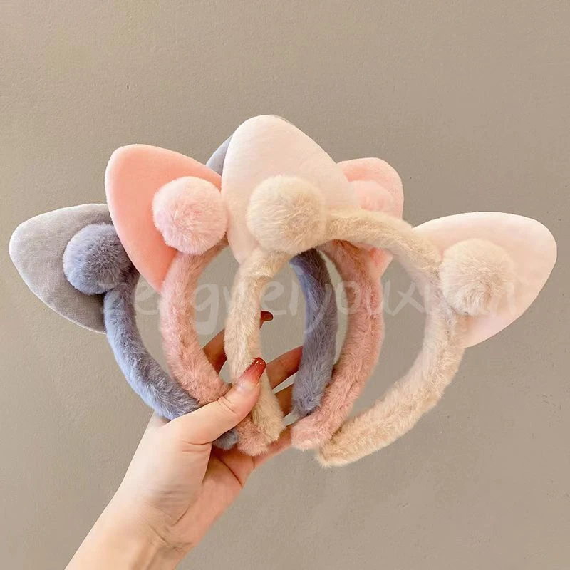 可爱秋冬毛绒发箍甜美大肠发圈洗脸成人耐用扎头蕾丝黑色猴皮筋