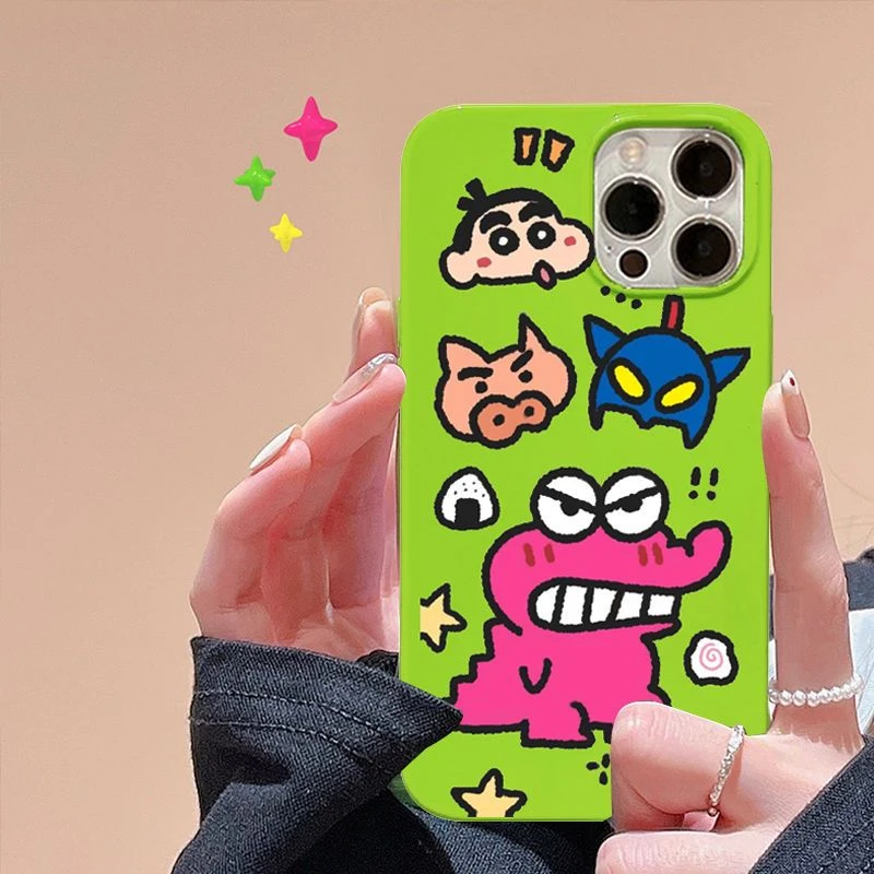 小新家族苹果14软壳适用iPhone12卡通手机壳13promax女XR创意彩绘
