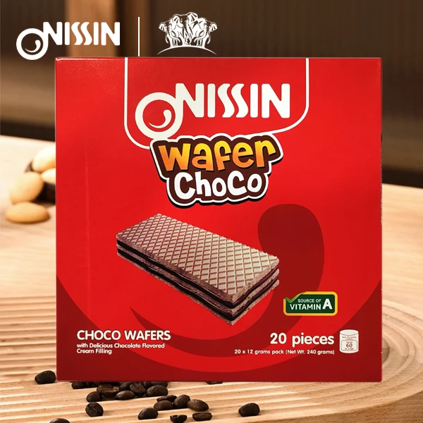 菲律宾原装进口ONISSIN 日清华夫巧克力威化饼干240克/盒