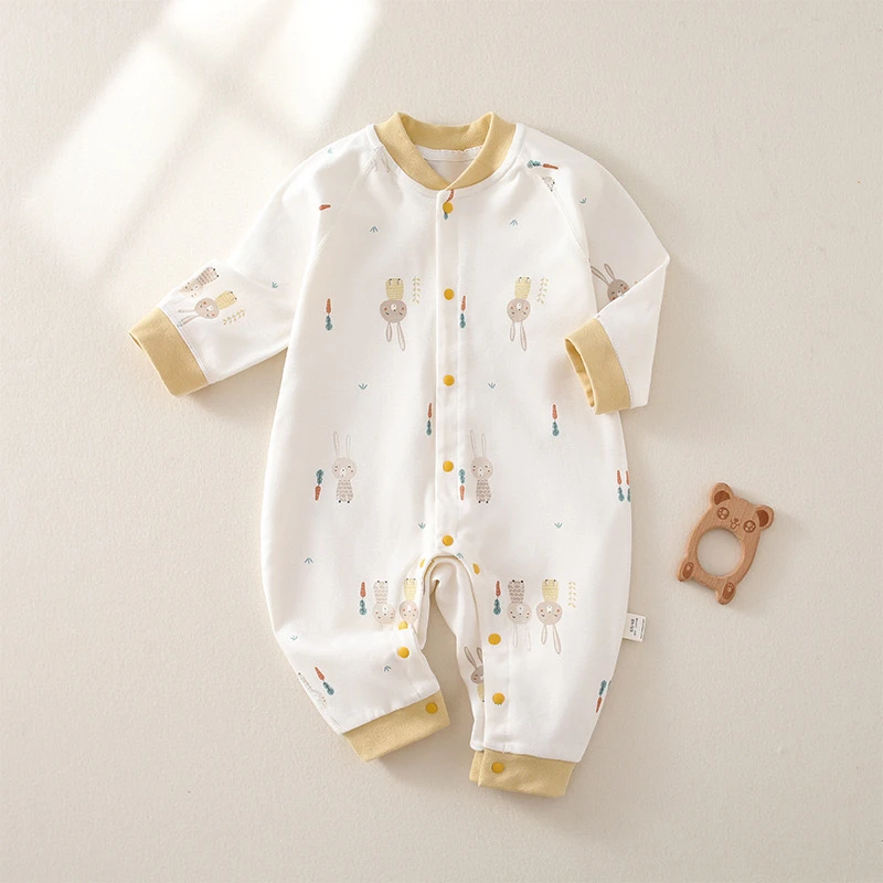 长袖连体衣哈衣爬行服哈衣打底婴幼儿秋装婴儿爬爬服男女宝宝婴儿