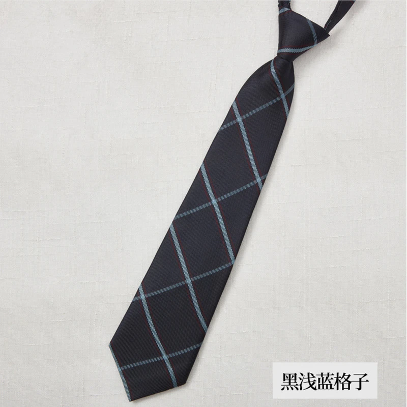 jk小领带女学院风格子黑色日系制服衬衫领结男dk学生衬衣装饰免打