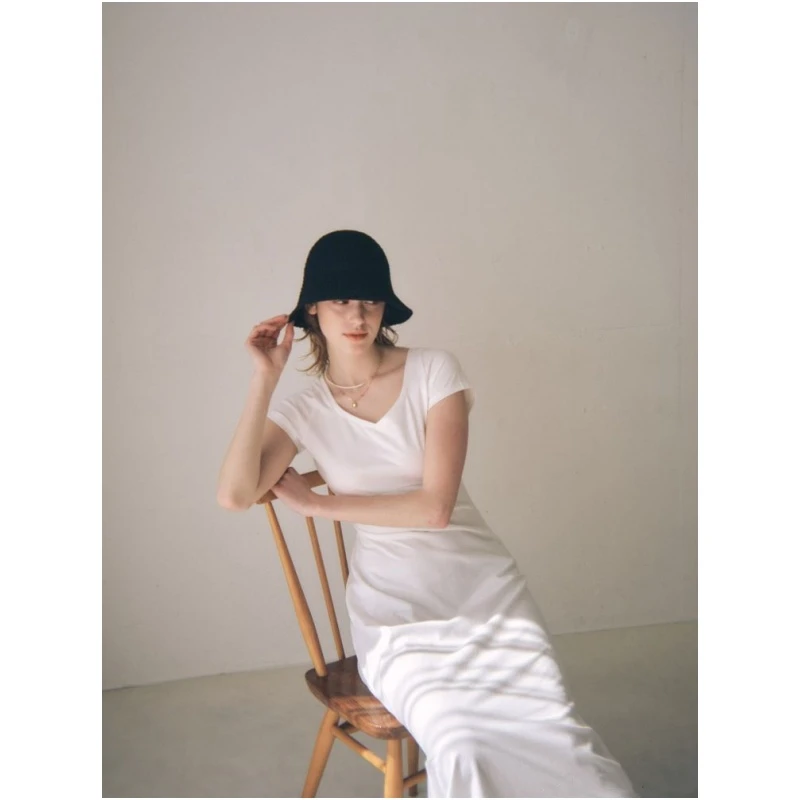【ARINA】日系品牌 夏季新款 M 联名款 时尚休闲高级简约连衣裙