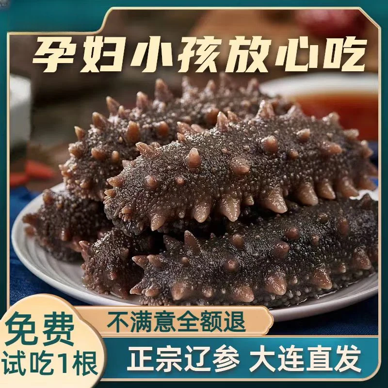 大连鲜食高刺海参1斤6头营养美味口感Q弹适合孕妇食用