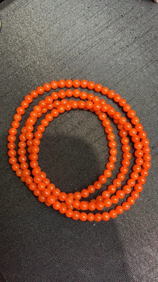 原矿保山南红多圈手串