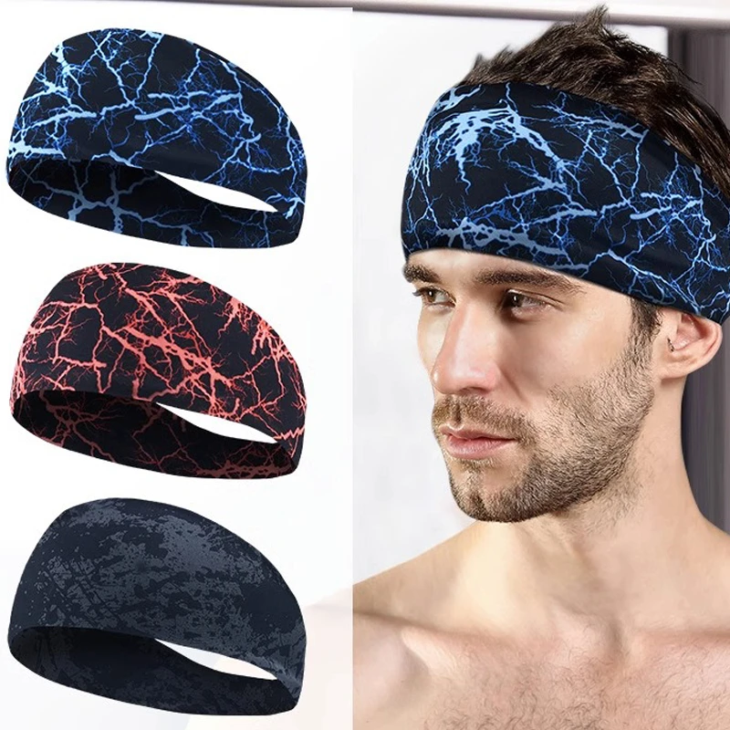 运动吸汗头带男头巾装备发箍止汗跑步篮球骑行瑜伽健身发带女护额