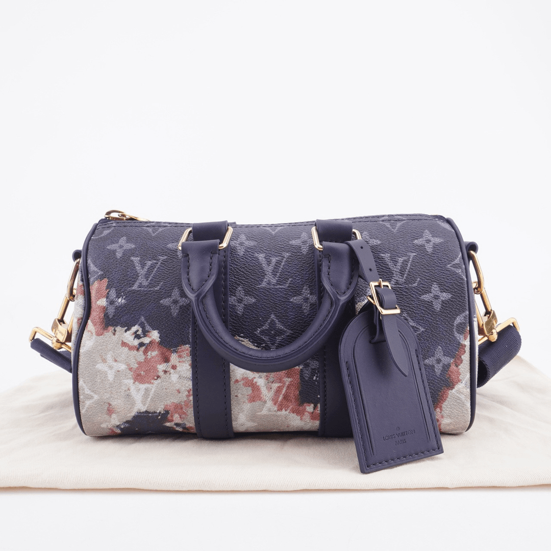 99新  99闲置LV Keepall 25芯片火烧云系列斜挎包25/14/11 F082