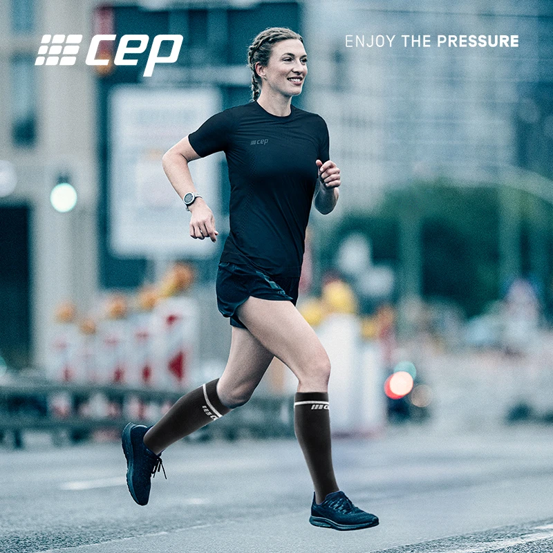 CEP ESSENTIAL基础款运动袜女跑步袜子压缩长筒袜速干毛巾底袜男