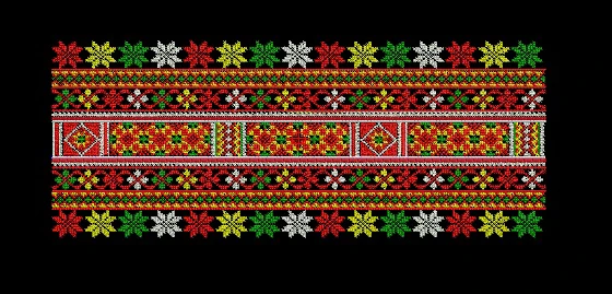 瑶族仿手工绣花十字绣花边辅料