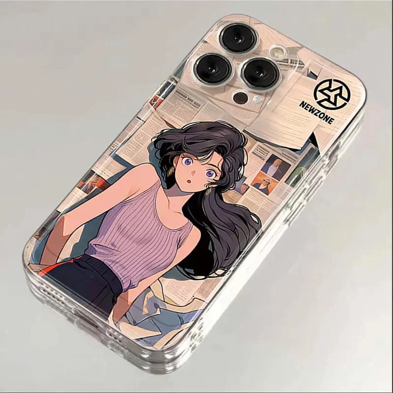 【新人专享】港风女孩iphone15苹果手机壳14promax硅胶13pro透明1