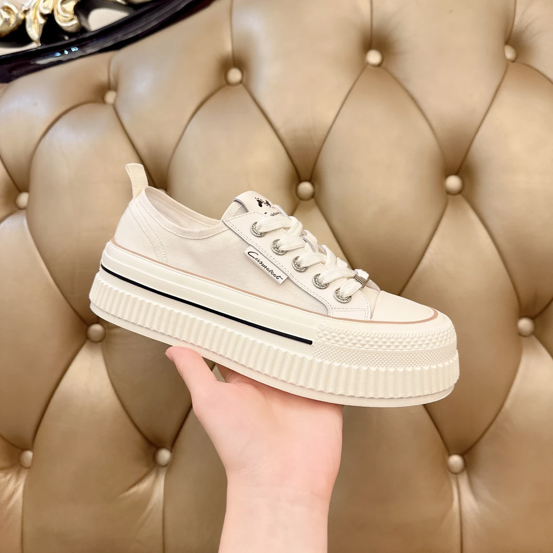 夏季透网运动透气网面饼干鞋薄款百搭小白鞋女系带休闲女鞋平底鞋