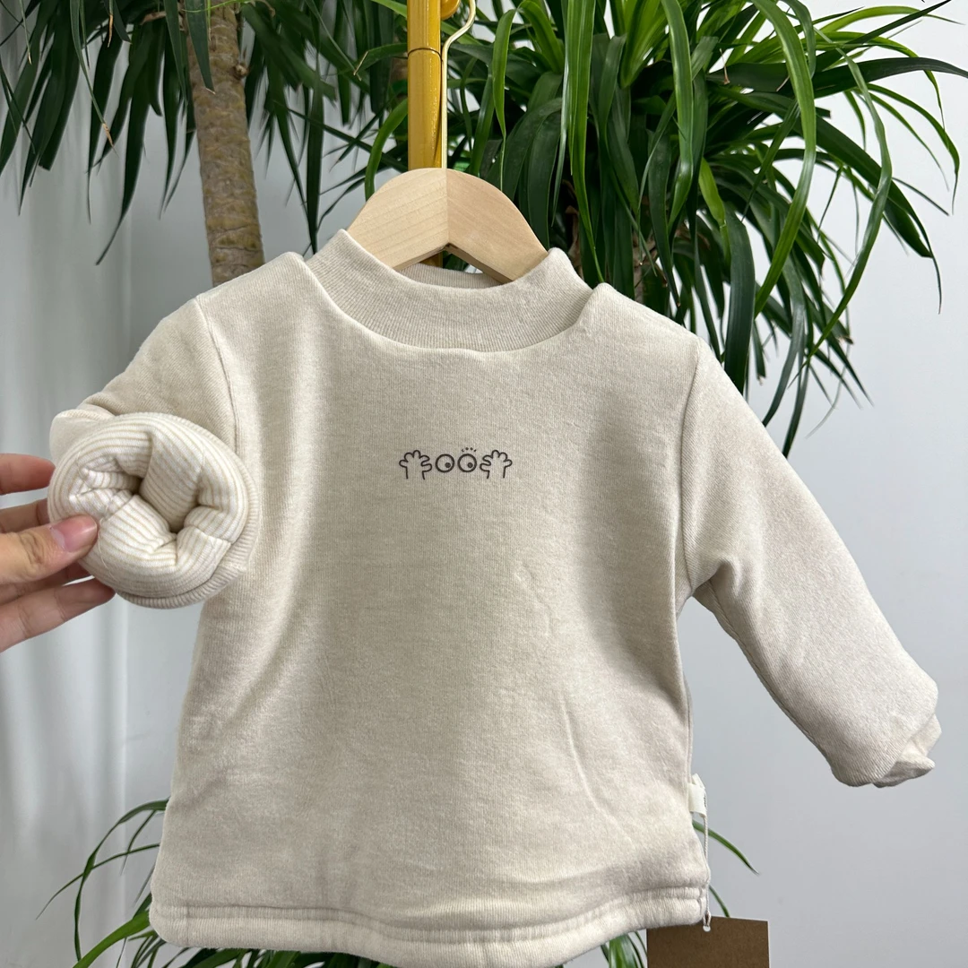 一件过冬小棉衣爆款推荐儿童长袖柔软面料宝宝拼色保暖冬季